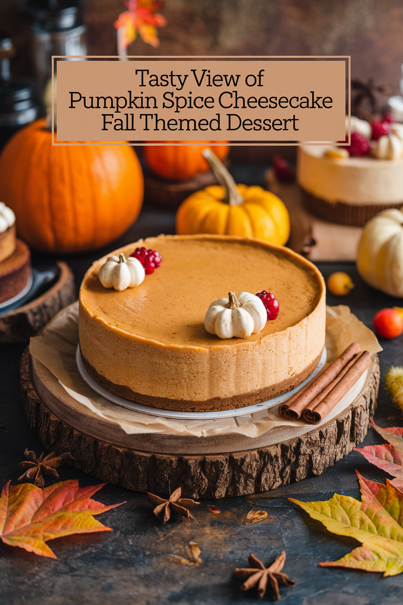 Fun Fall Baking This Pumpkin Spice Cheesecake Fall Themed Dessert Will Ruin Plain Pie ...